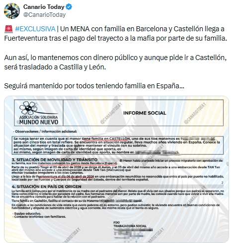 Otro ejemplo más de la estafa de los menas