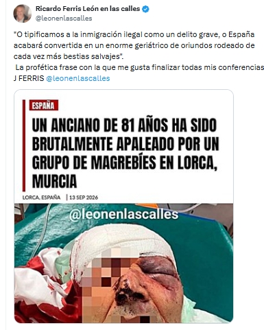 Brutal paliza a un anciano, en Lorca