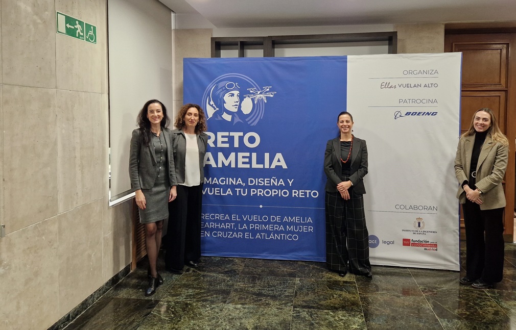 Boeing lanzó junto a Ellas Vuelan Alto (asociación de profesionales fundada en 2018 por mujeres vinculadas al sector de la industria aeroespacial y el transporte aéreo para fomentar la igualdad y dar visibilidad a su trabajo) el ‘Reto Amelia’