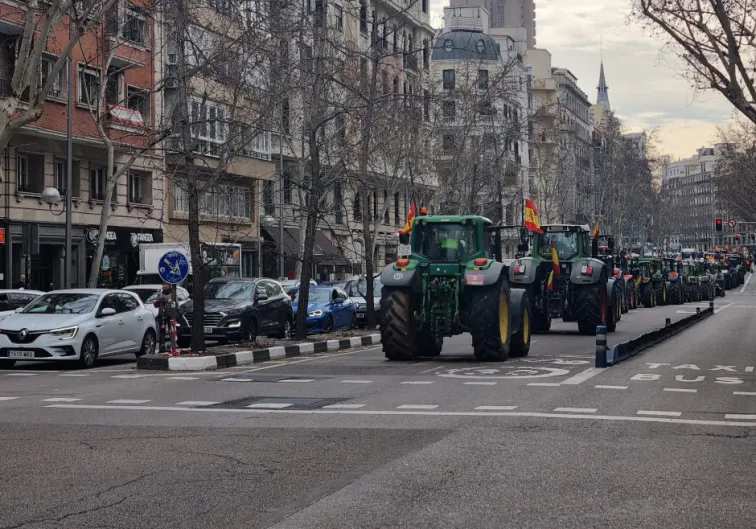 Los agricultores llevan su gran tractorada a Madrid: cargan contra la ruina de la Agenda 2030, la ‘verde’ PAC y las importaciones