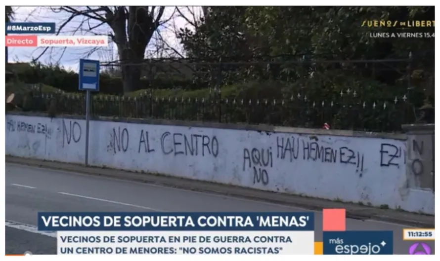 País Vasco. Un vecino ofrece un millón de euros para que no se construya un centro de menas en el barrio. Curioso, porque los menas jamás provocan alarma social... como es sabido