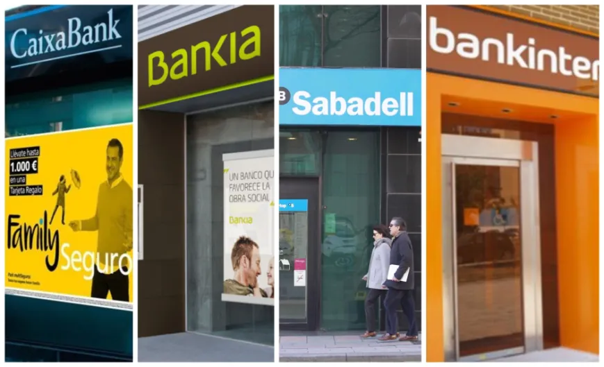 La crisis de la banca en España: Caixabank, Bankia, Sabadell y Bankinter pierden 6.200 millones de euros de valor en bolsa desde enero