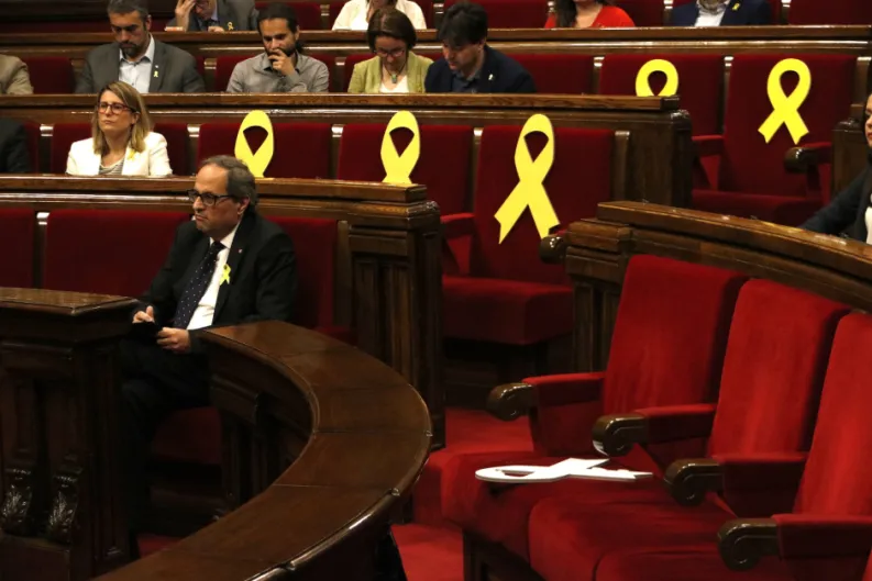 Torra declarará por desobediencia una semana después de que termine la sesión de investidura... o de que se convoquen elecciones