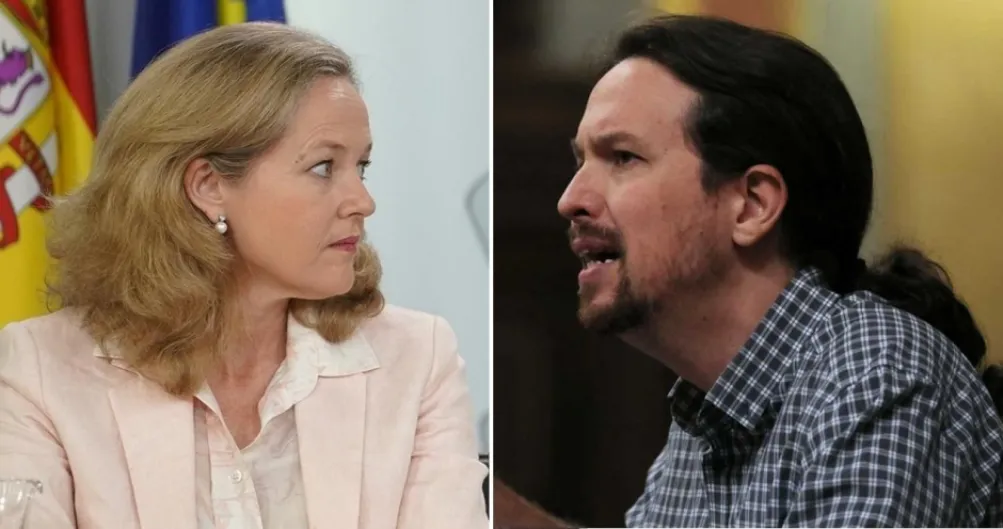 Nadia Calviño y Pablo Iglesias: vicepresidentes, frente a frente