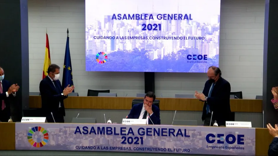Asamblea CEOE. El lamento de Garamendi, tras la polémica de los indultos: “Defendemos el Estado de Derecho y el imperio de la ley”