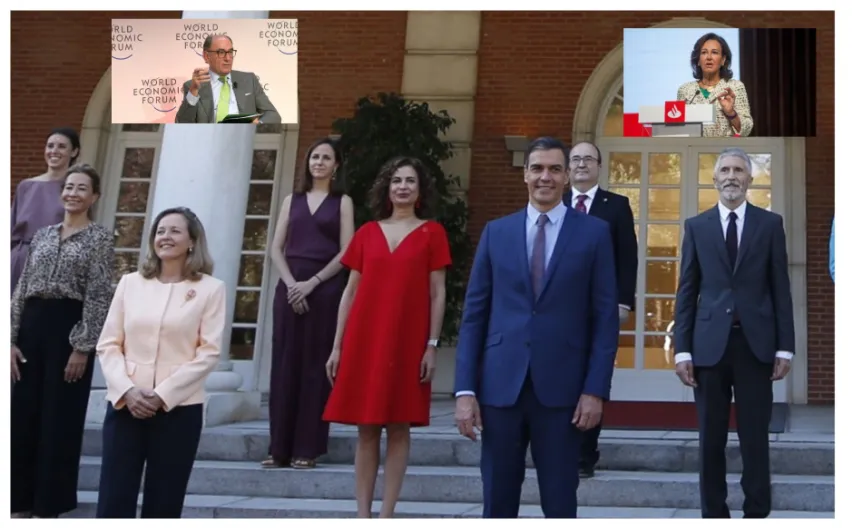 Los primeros objetivos del nuevo gobierno serán Ana Botín e Ignacio Galán. Sánchez les tiene muchas ganas a ambos