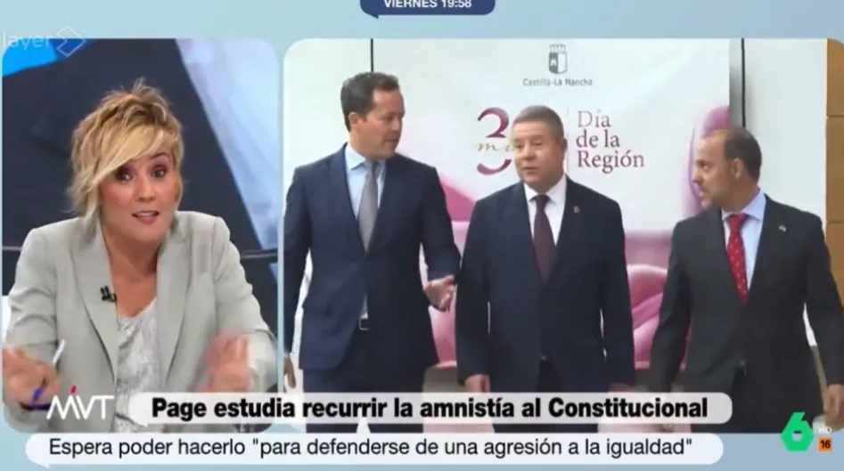 Cristina Pardo ridiculiza a la periodista Loreto Ochando en La Sexta: "Page dice lo mismo que decía Sánchez antes de las elecciones… Ahora nos puede parecer fachosfera"