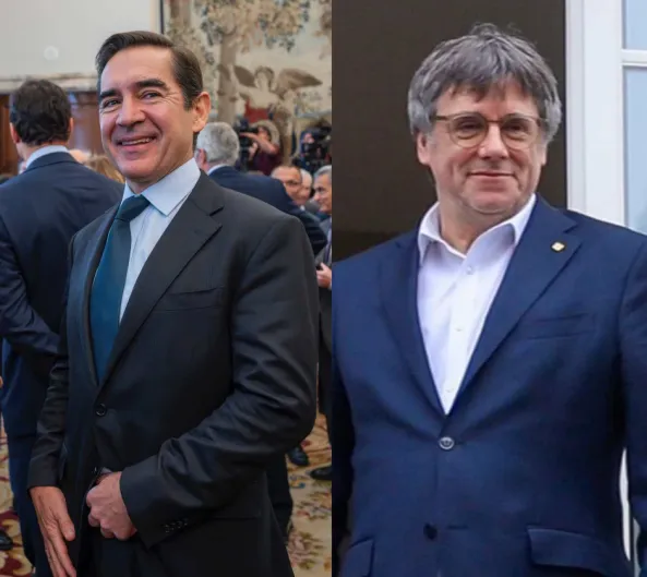 BBVA-Sabadell. Carlos Torres se reúne con Carles Puigdemont… y 'Puchi' sale contento
