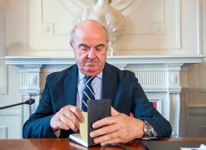 Luis de Guindos se despide como vicepresidente del BCE