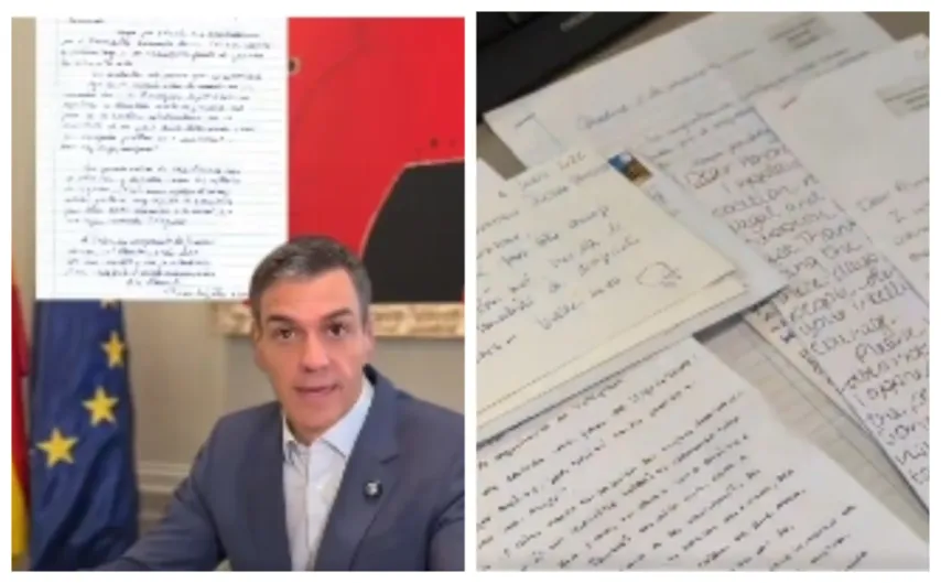 Sánchez sí tiene quien le escriba: el presidente exhibe en un vídeo las "muchísimas cartas" de apoyo que ha recibido... ¡Cuidado Pedro, pueden ser un bulo!