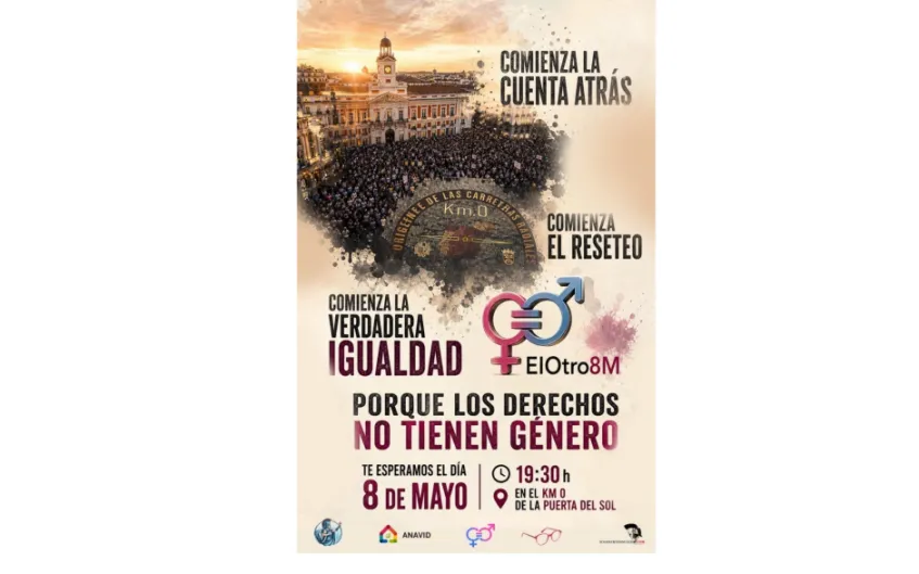 Madrid. #Elotro8M se manifiesta el viernes, 8 de mayo, "porque los derechos no tienen género"