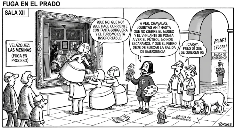 Las Meninas se quieren fugar del Prado