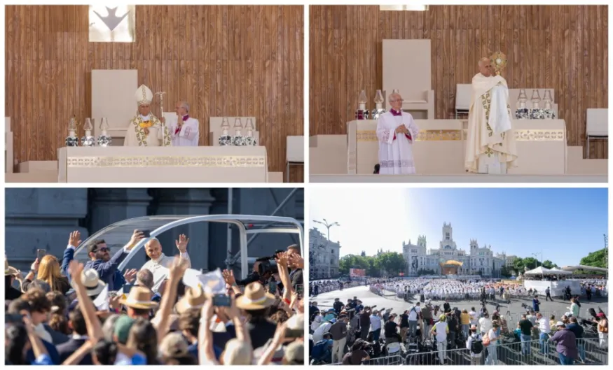 León XIV en España. Misa del Corpus: Cristo es Señor de la historia y el Papa se gana a Madrid
