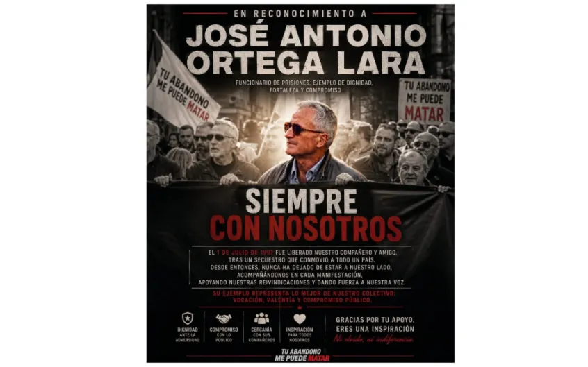 29 años de la liberación de José Antonio Ortega Lara, secuestrado por ETA durante 532 días