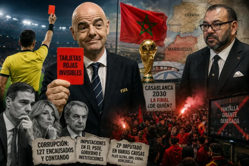 Tarjetas rojas invisibles: La FIFA, Marruecos y el partido que Moncloa pierde