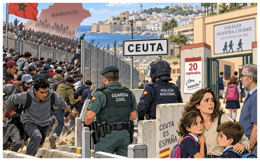 La invasión de Ceuta vista con los ojos de un extranjero