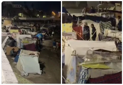 'Mudanza' polémica en Ceuta: 700 inmigrantes ilegales se trasladan a la playa de Benítez... cerca de la única desalinizadora que garantiza agua potable