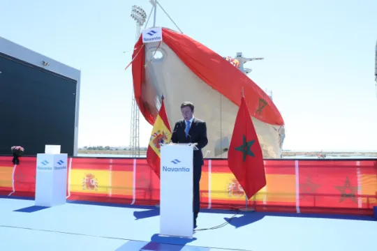 Continúa  la sumisión de Sánchez a Mohamed VI: el Gobierno entrega a la marina Marroquí una patrullera construida por Navantia 