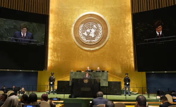 Javier Milei resume la actividad de Naciones UNidas: “Votaron sistemáticamente en contra de Israel, mientras hacían silencio frente al terrorismo islámico y ante genocidios de cristianos en África”