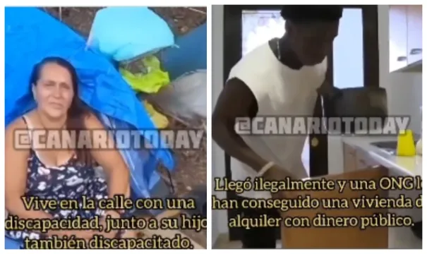 La España del Sanchismo. Mujer discapacitada, madre de un hijo con una discapacidad del 71%, lleva cinco meses viviendo en la calle