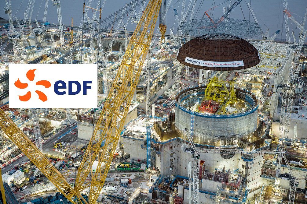 A la francesa EDF le está saliendo demasiado cara la construcción de la central nuclear británica Hinkley Point C, ¡menos mal que ha mejorado en resultados en 2023!