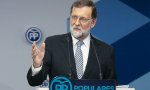 Mariano Rajoy anunciando su salida de la presidencia del PP y de la política