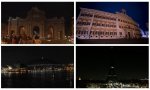 Hora del Planeta: Puerta de Alcalá, Madrid, Palazzo Montecitorio en Roma, Italia, Opera de Sidney, Australia y Torre Effiel, París