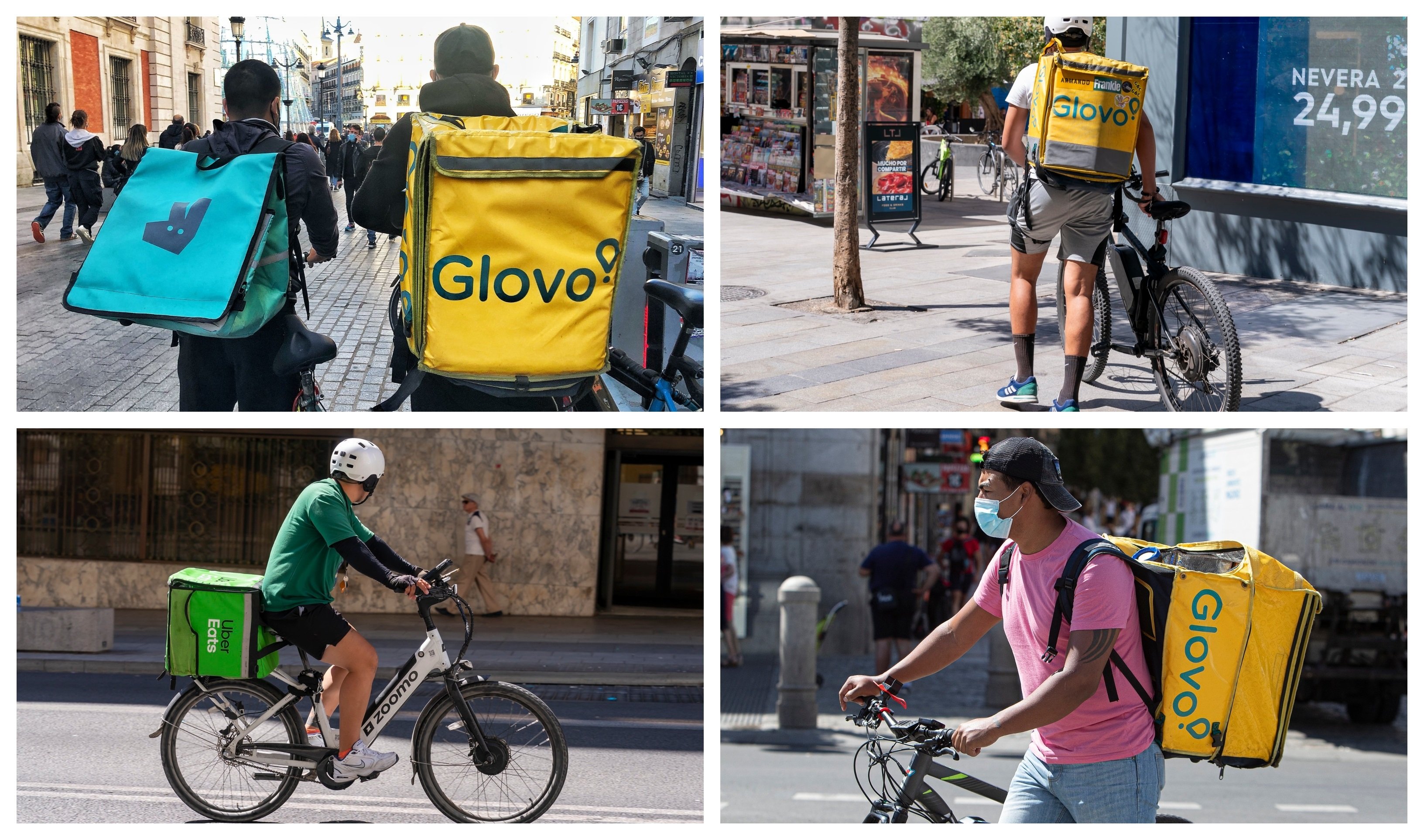 Glovo y cía son empresas-plataforma, donde los que aprietan la tecla del ordenador están mucho mejor pagados que los bicicleteros / Foto: Pablo Moreno Glovo y cía son empresas-plataforma, donde los que aprietan la tecla del ordenador están mucho mejor pagados que los bicicleteros / Foto: Pablo Moreno