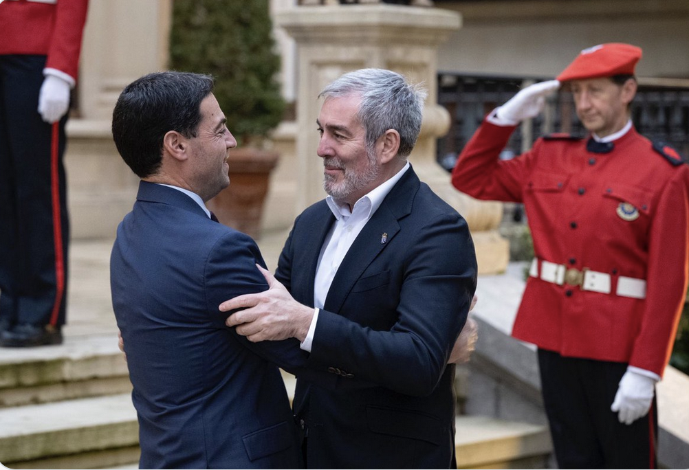 El lehendakari, Imanol Pradales, y el presidente de Canarias, Fernando Clavijo El lehendakari, Imanol Pradales, y el presidente de Canarias, Fernando Clavijo