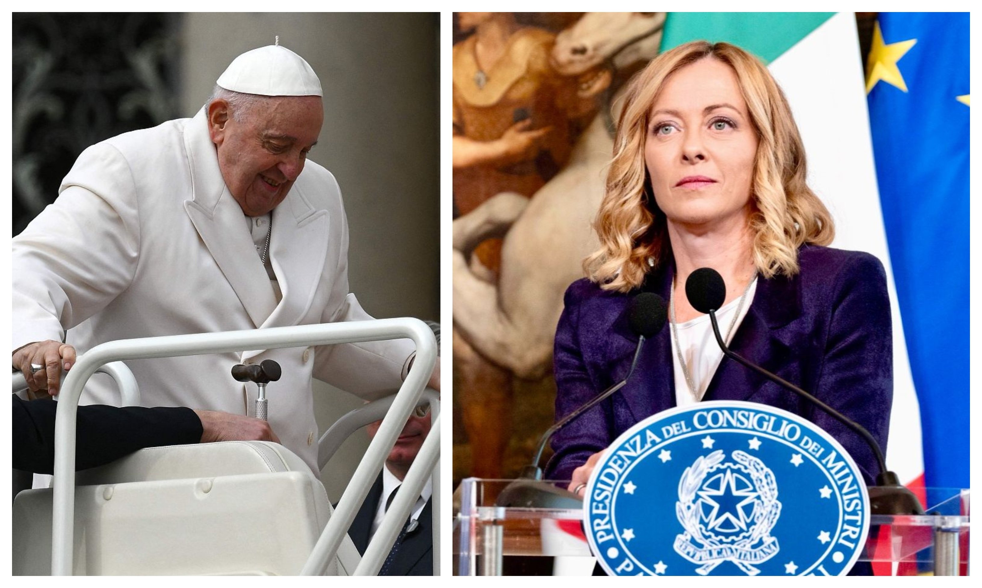 El Papa Francisco ha bromeado, y no mal, sobre la premier italiana, Giorgia Meloni. Asegura que los que rezan porque se vaya al Cielo son unos gafes, porque se han equivocado