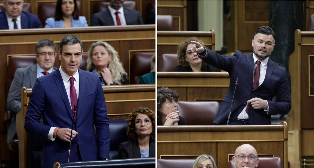 Sánchez, al estilo de Puente y sus justificaciones para todo, en su respuesta a Rufián Sánchez, al estilo de Puente y sus justificaciones para todo, en su respuesta a Rufián