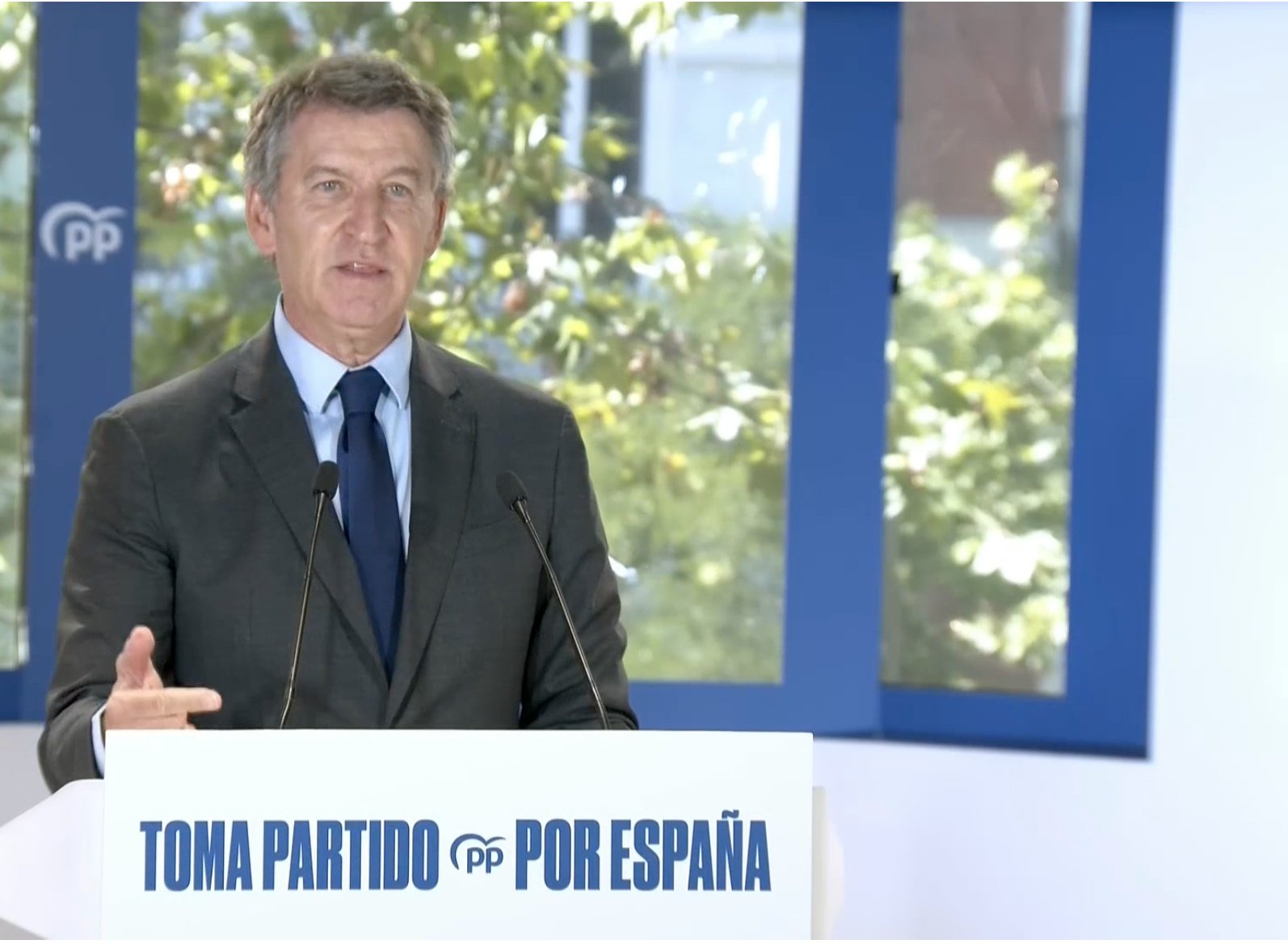 "Fue Sánchez quien le dio galones y acceso al dinero público a una manada de sinvergüenzas", denuncia Núñez Feijóo, presidente del PP