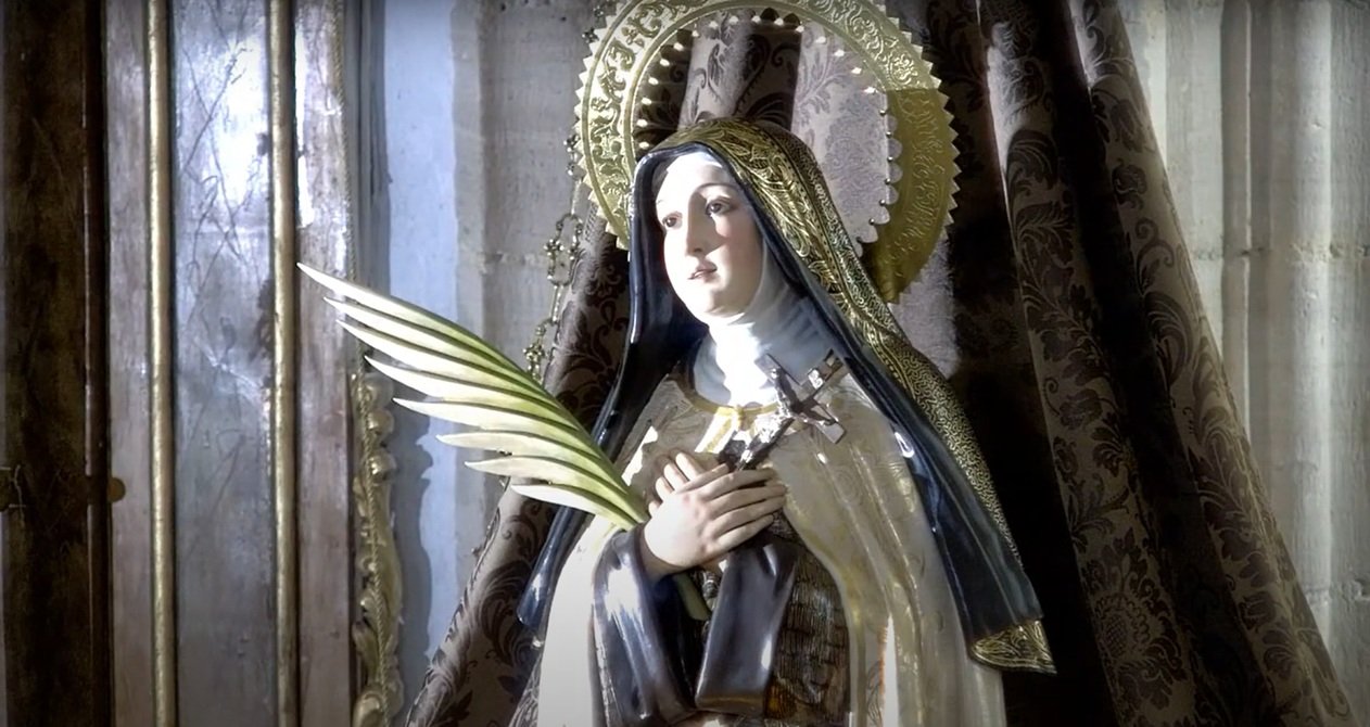 Imagen de la beata María Sagrario de San Luis Gonzaga en la parroquia San Martín Obispo de Lillo