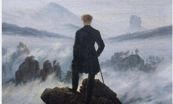 Cuadro El caminante sobre el mar de nubes, de Caspar David Friedrich Cuadro El caminante sobre el mar de nubes, de Caspar David Friedrich