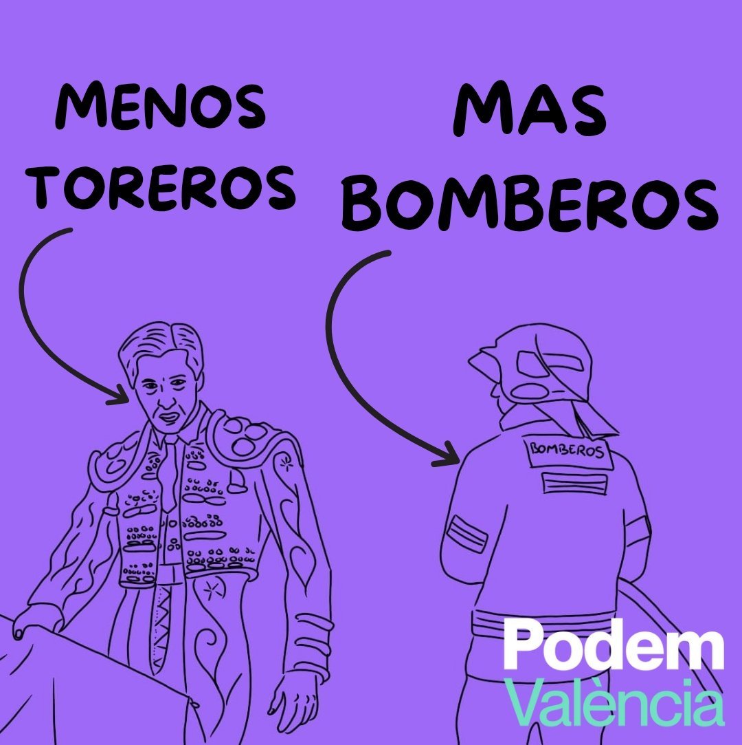Podemos Valencia da con la clave para acabar con los incendios que asolan España: "Más bomberos y menos toreros"