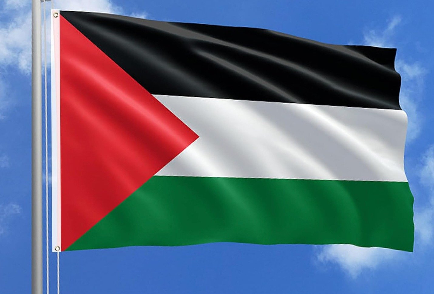 El sugerente lema de Free Palestine! resulta tan vendible como espantoso