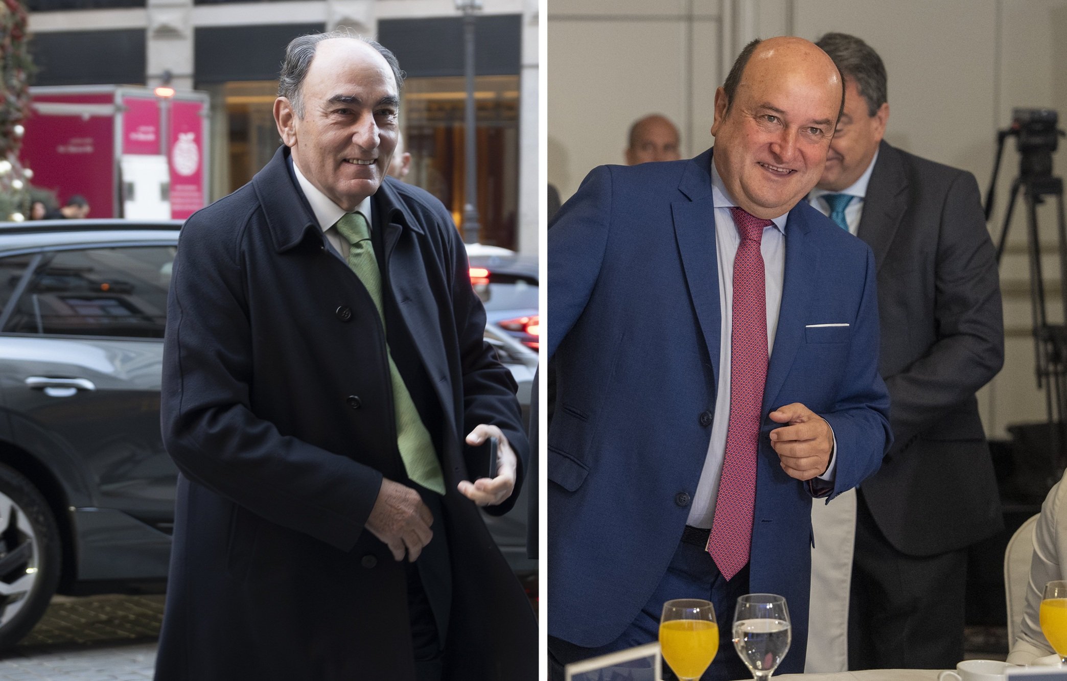 El salmantino Ignacio S. Galán, presidente ejecutivo de Iberdrola, y el vizcaíno Andoni Ortuzar reflejan una amistad bien avenida y de unos cuantos años / Foto: Pablo Moreno El salmantino Ignacio S. Galán, presidente ejecutivo de Iberdrola, y el vizcaíno Andoni Ortuzar reflejan una amistad bien avenida y de unos cuantos años / Foto: Pablo Moreno