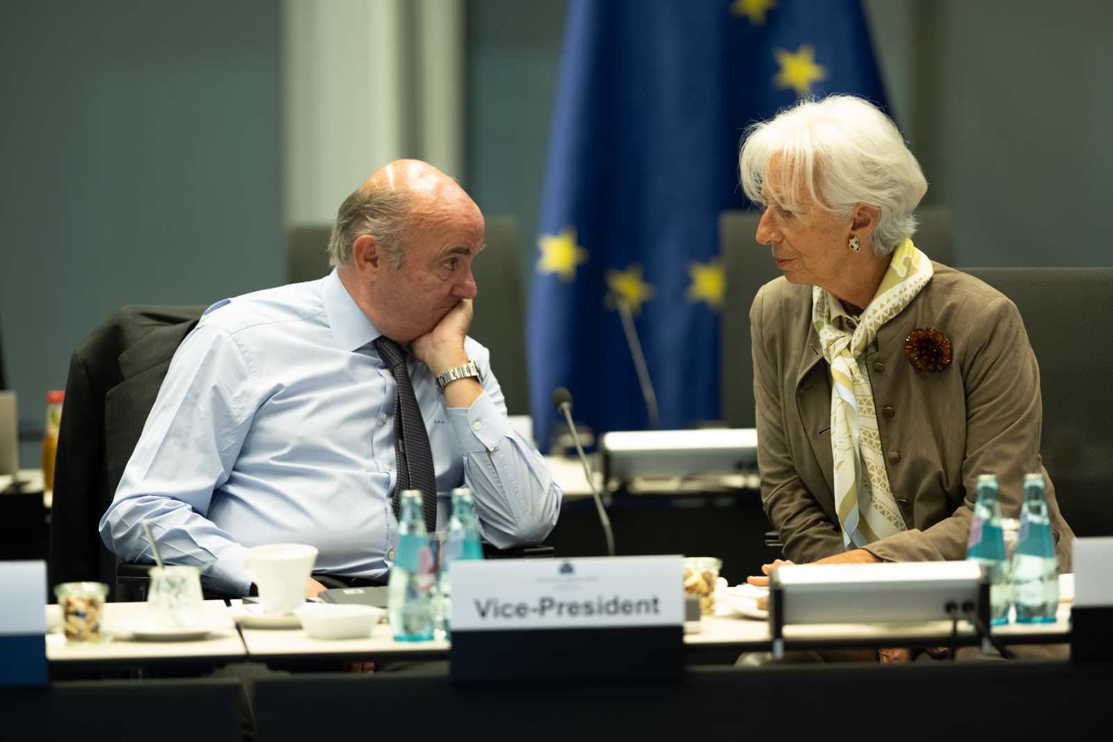 Christine Lagarde y Luis de Guindos, presidenta y vicepresidente del BCE, respectivamente