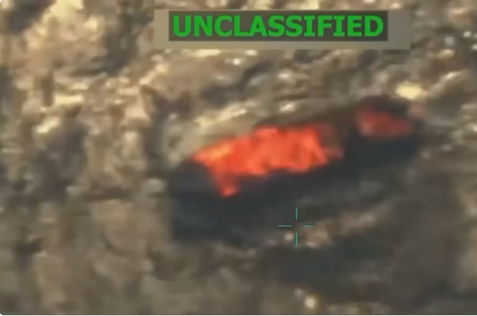 Narcolancha bombardeada por EEUU