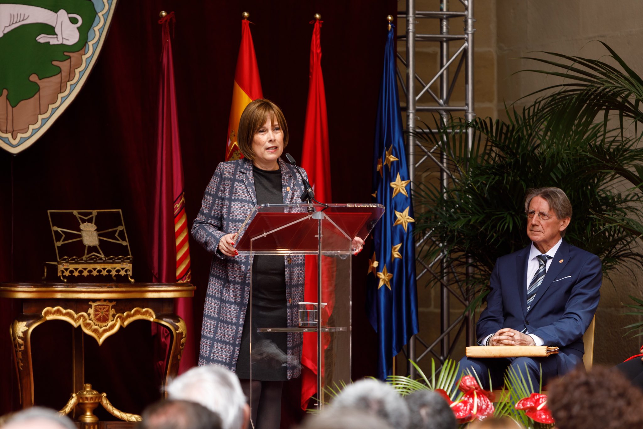 Uxue Barkos, de Geroa Bai, la marca navarra del PNV / Foto: cuenta personal en X