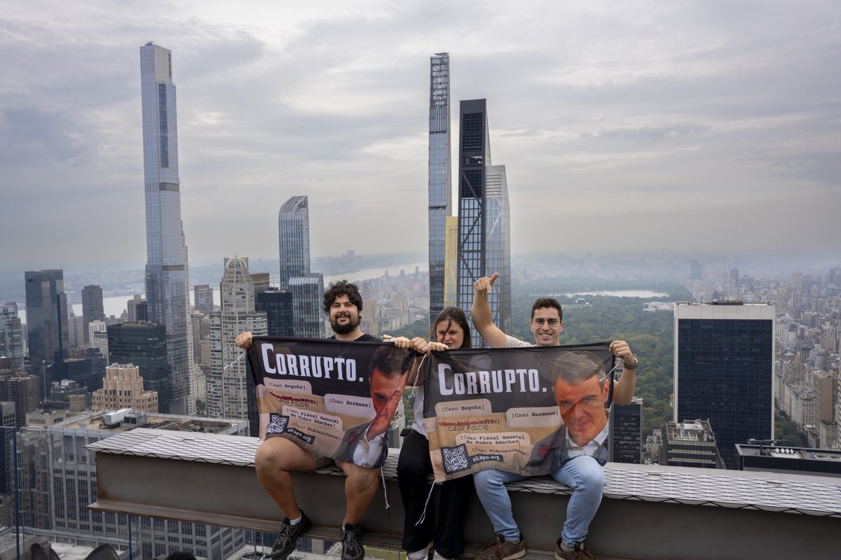 Pedro Sánchez, abucheado hasta en Nueva York: “¡Corrupto,...
