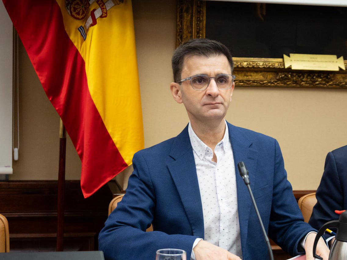 El presidente de RTVE, José Pablo López, ha comparecido hoy en la Comisión Mixta Congreso-Senado / Foto: servicio de prensa del Congrso