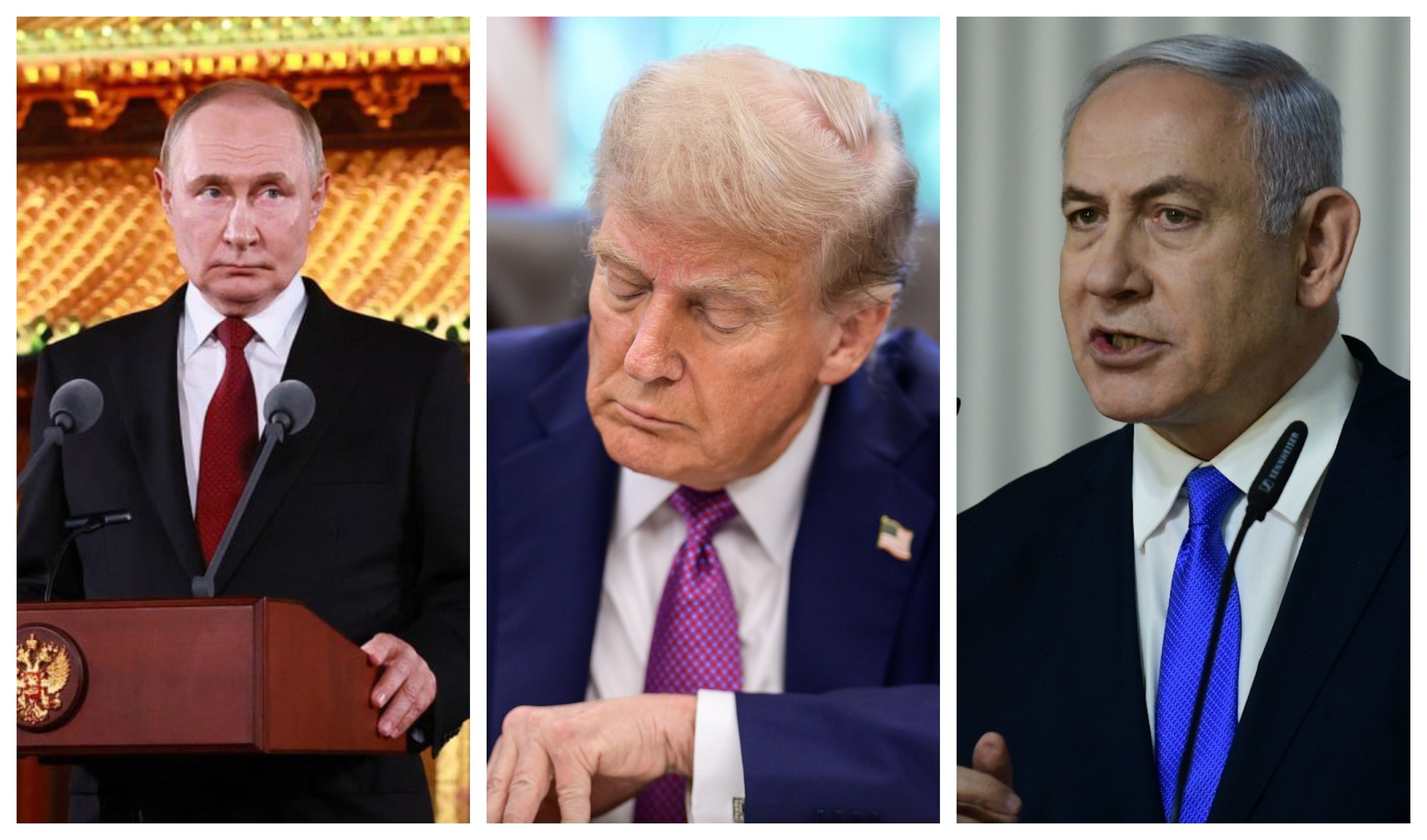 Donald Trump para a Putin y a Netanyahu