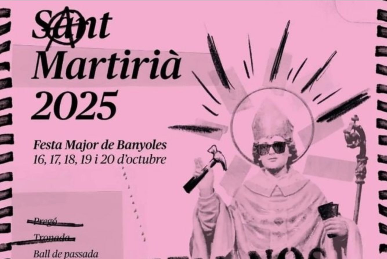 Cartel blasfemo en Bañolas (Gerona) Cartel blasfemo en Bañolas (Gerona)