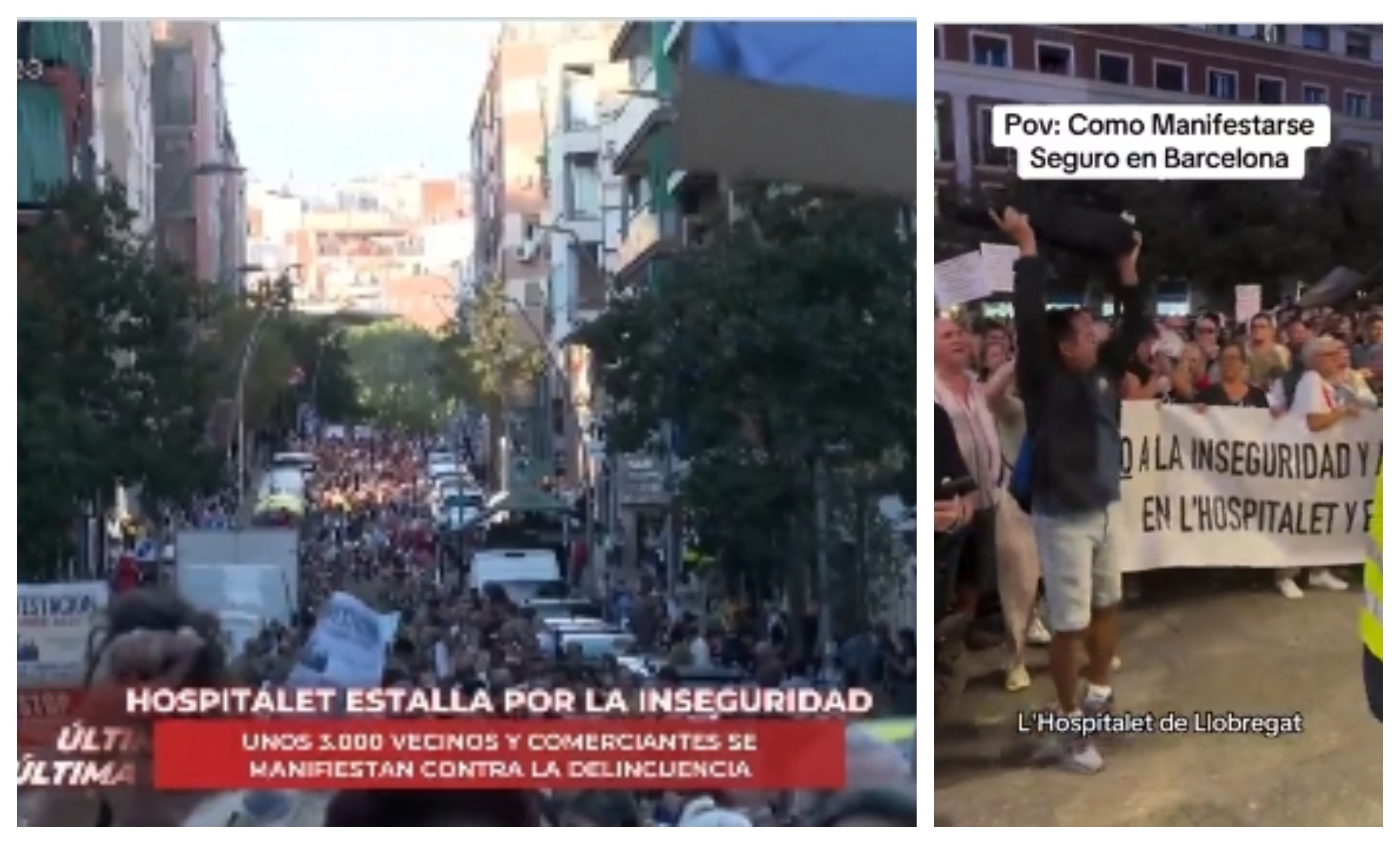 "En cinco años me han robado tres veces el móvil", en Hospitalet de Llobregat, donde unas 3.000 personas se han manifestado contra la inseguridad "En cinco años me han robado tres veces el móvil", en Hospitalet de Llobregat, donde unas 3.000 personas se han manifestado contra la inseguridad
