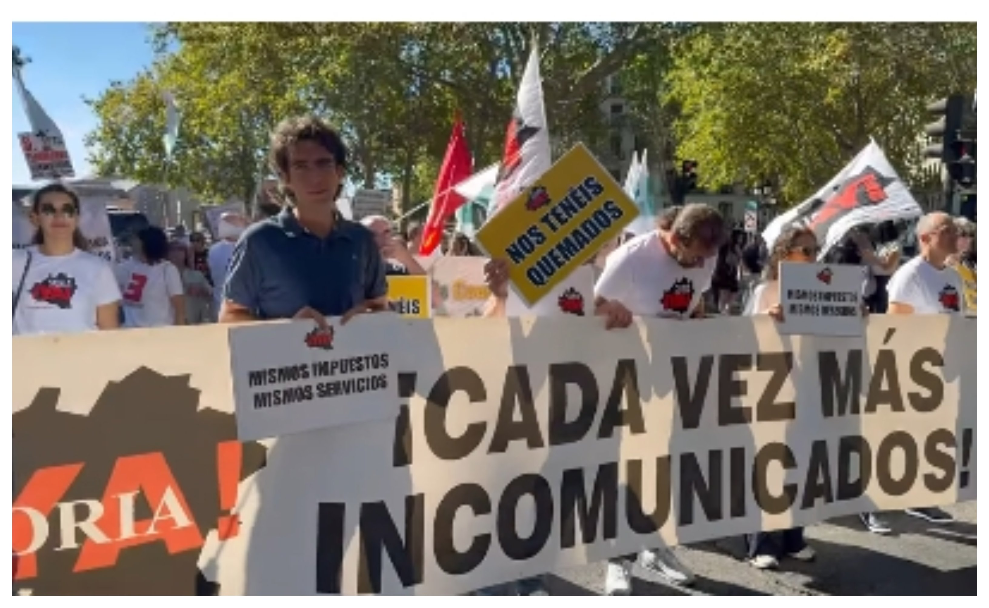 Manifestación en Madrid por la España vacía, vaciada y bastante harta