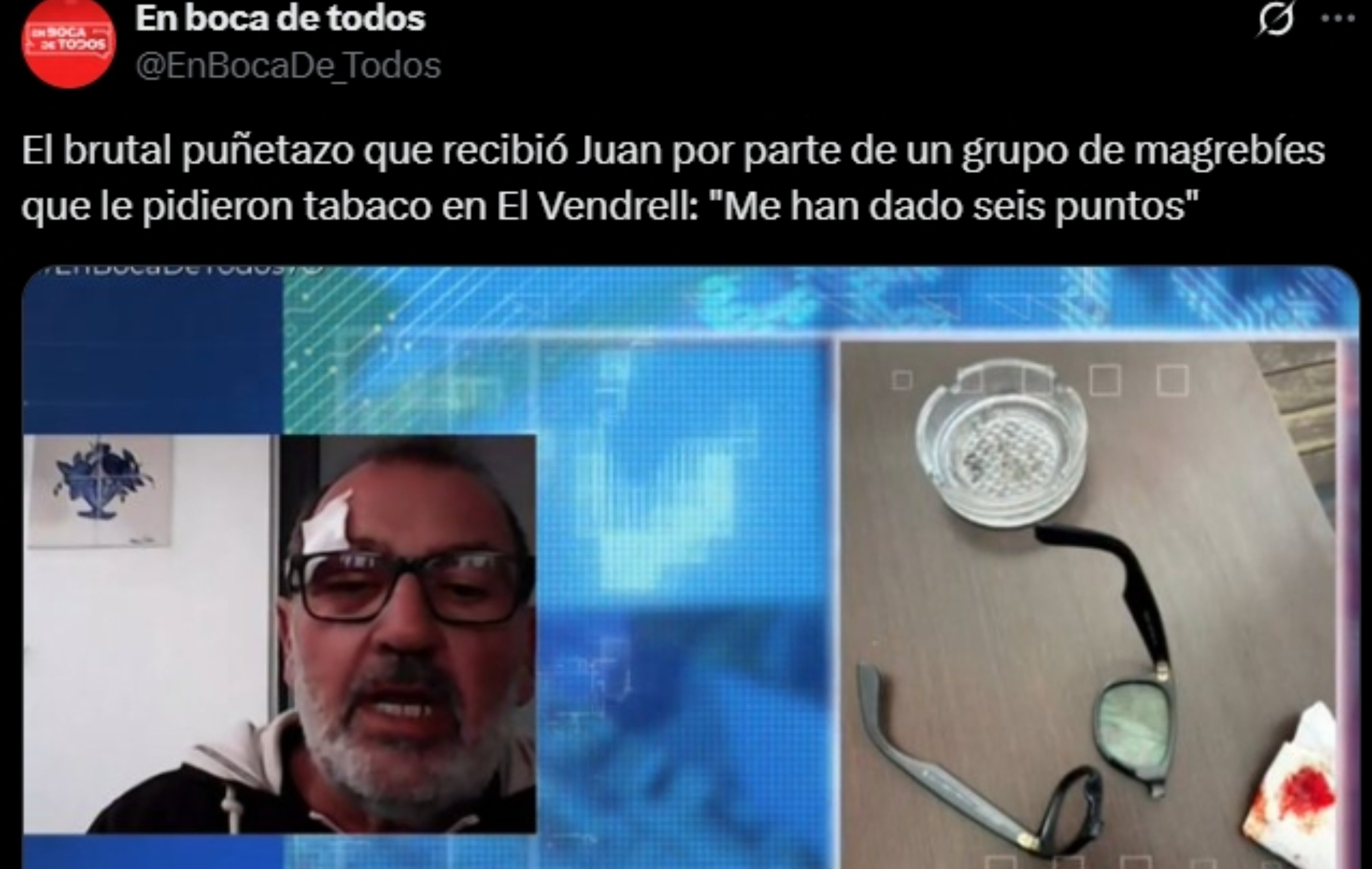 "Me hicieron como un corrillo y, sin yo verlo venir, uno de ellos me dio un puñetazo y me empezó a increpar"