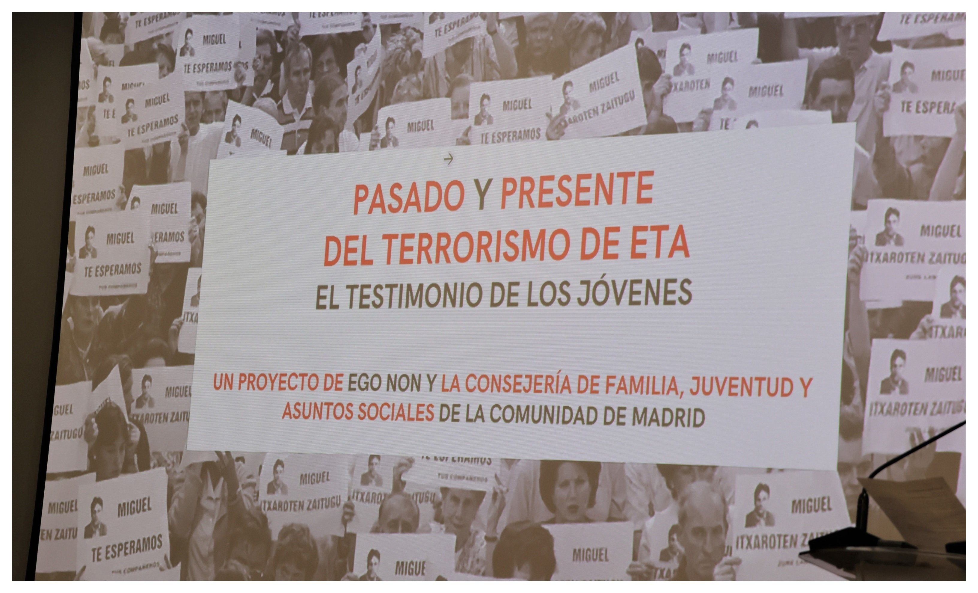 Los alumnos madrileños sí conocerán el 'Pasado y presente del terrorismo de ETA'