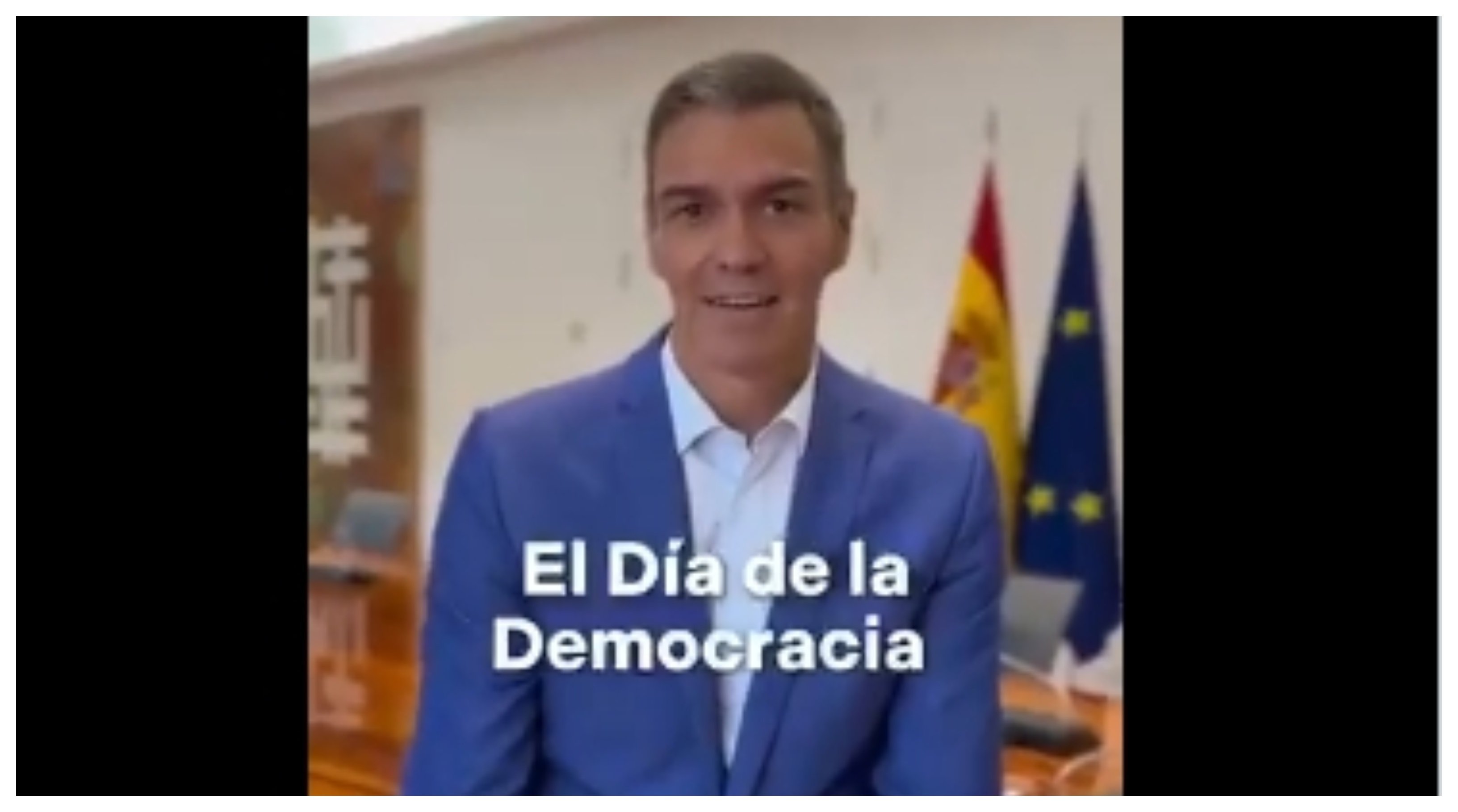 La Democracia, según Sánchez: "En democracia, puedes salir a la calle, alzar la voz y defender lo que te importa"... Menos si acudes a Ferraz a rezar el Rosario