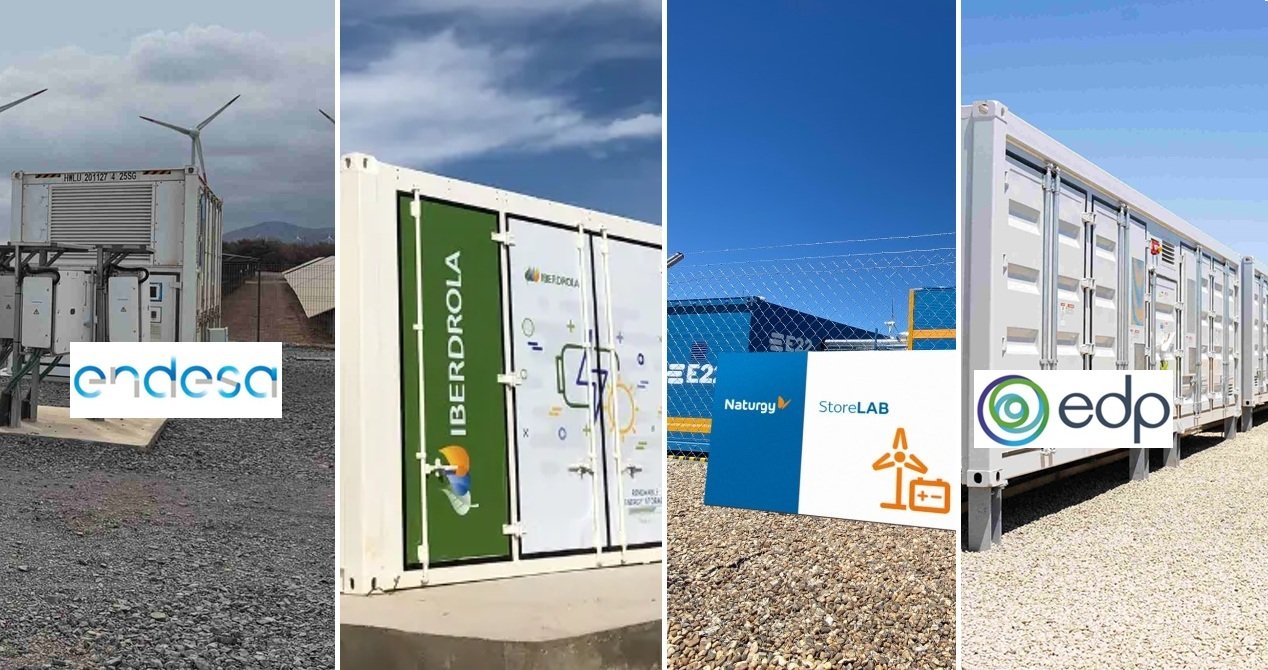 Endesa, Iberdrola, Naturgy y EDP van creciendo en el almacenamiento en baterías en nuestro país / Foto: elaboración propia Endesa, Iberdrola, Naturgy y EDP van creciendo en el almacenamiento en baterías en nuestro país / Foto: elaboración propia